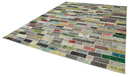 10x13 Multicolor Patchwork Rug - 28824