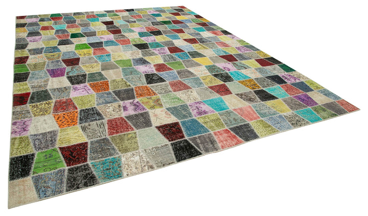 10x13 Multicolor Patchwork Rug - 28826