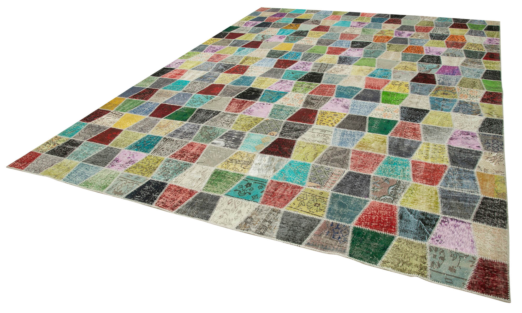 10x13 Multicolor Patchwork Rug - 28826
