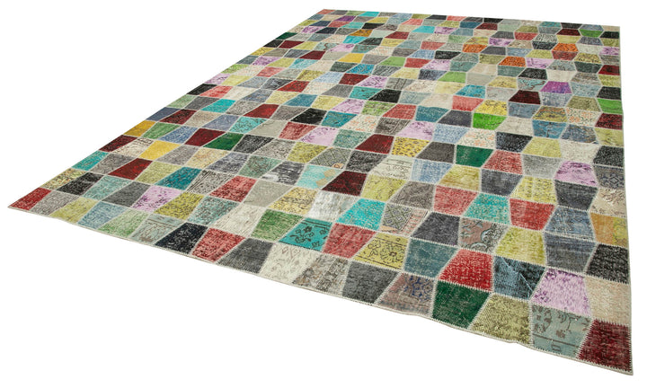 10x13 Multicolor Patchwork Rug - 28826