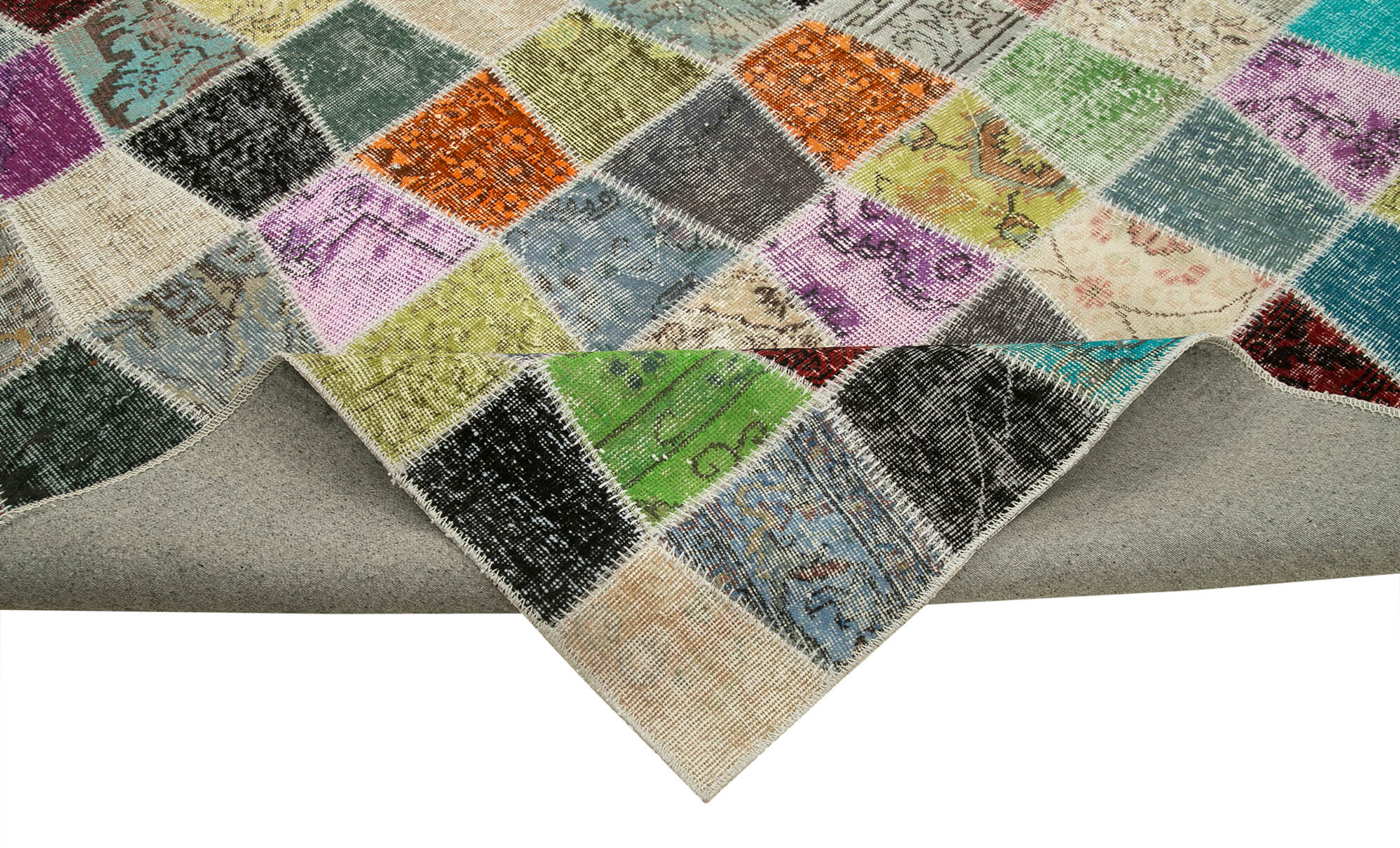 10x13 Multicolor Patchwork Rug - 28826