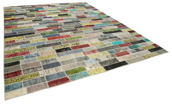 10x13 Multicolor Patchwork Rug - 28828