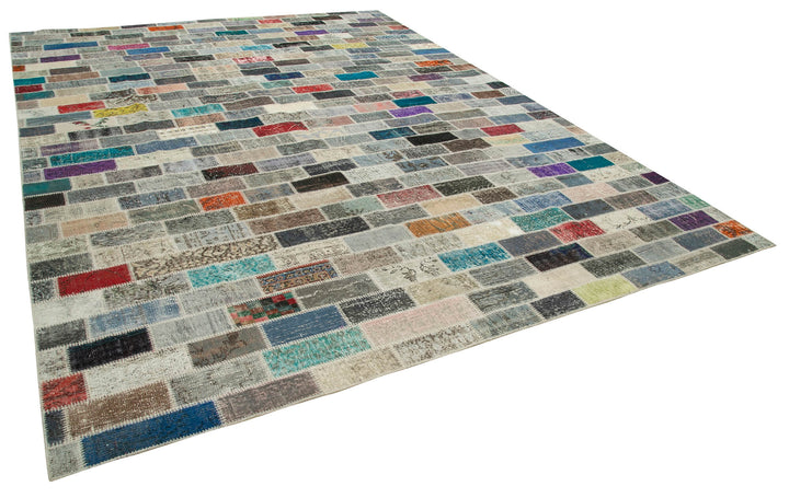 10x13 Multicolor Patchwork Rug - 28830