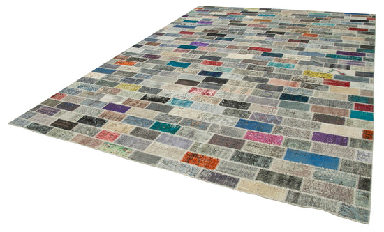 10x13 Multicolor Patchwork Rug - 28830