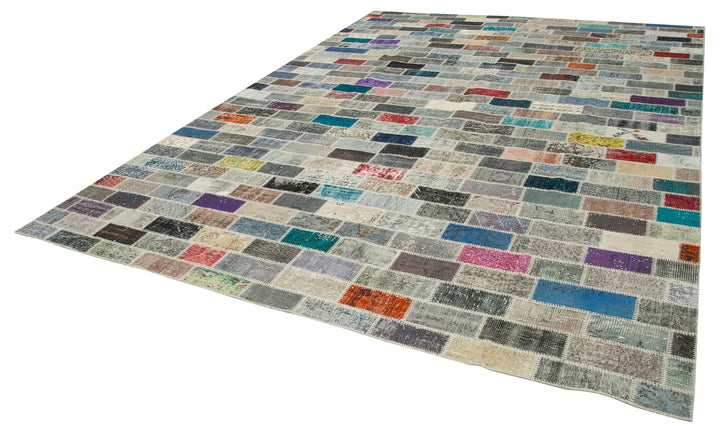 10x13 Multicolor Patchwork Rug - 28830