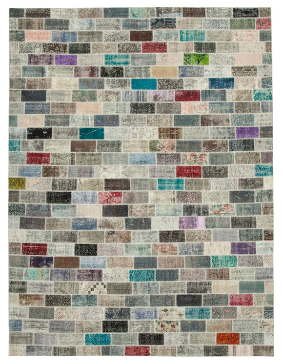10x13 Multicolor Patchwork Rug - 28831
