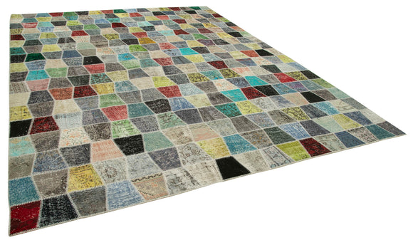 10x13 Multicolor Patchwork Rug - 28839