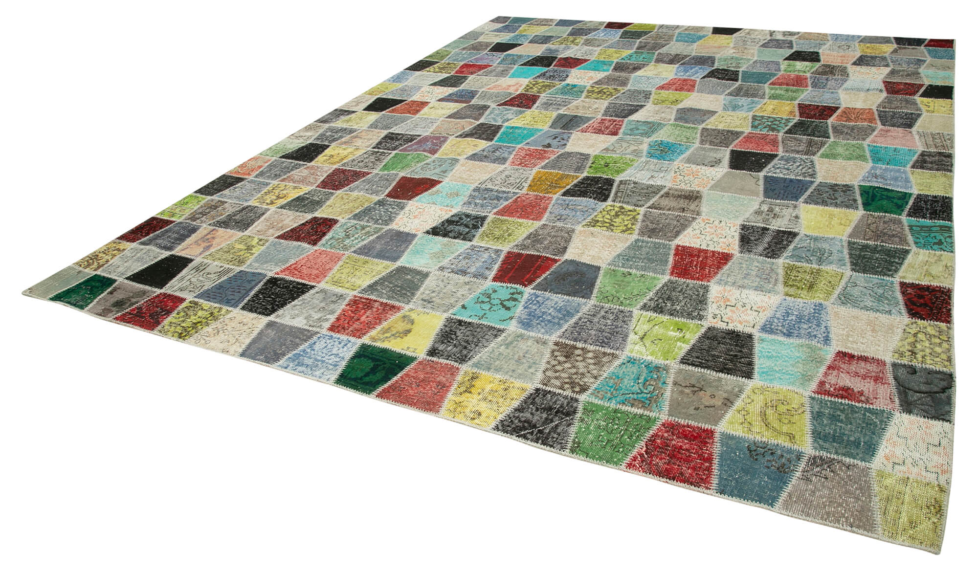 10x13 Multicolor Patchwork Rug - 28839