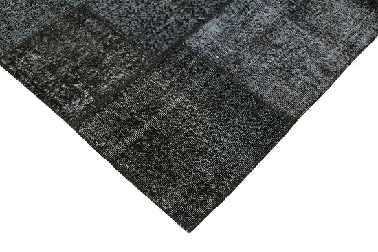 8x12 Black Patchwork Rug- 28857