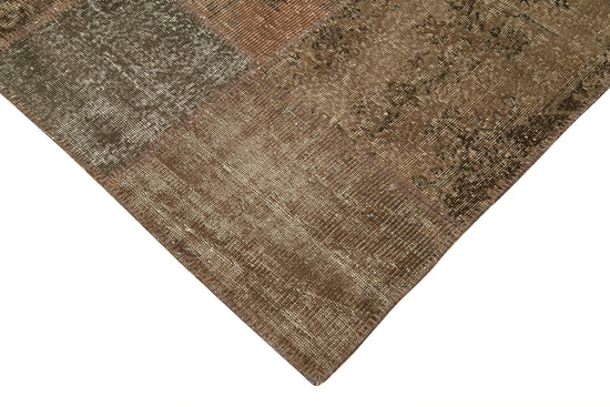 8x11 Brown Patchwork Rug- 28858