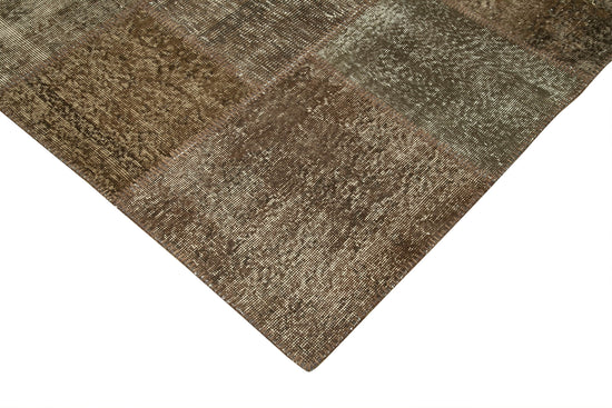 8x11 Brown Patchwork Rug- 28859