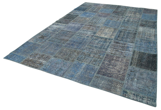 8x12 Blue Patchwork Rug- 28863