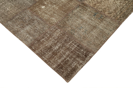 8x11 Brown Patchwork Rug- 28866