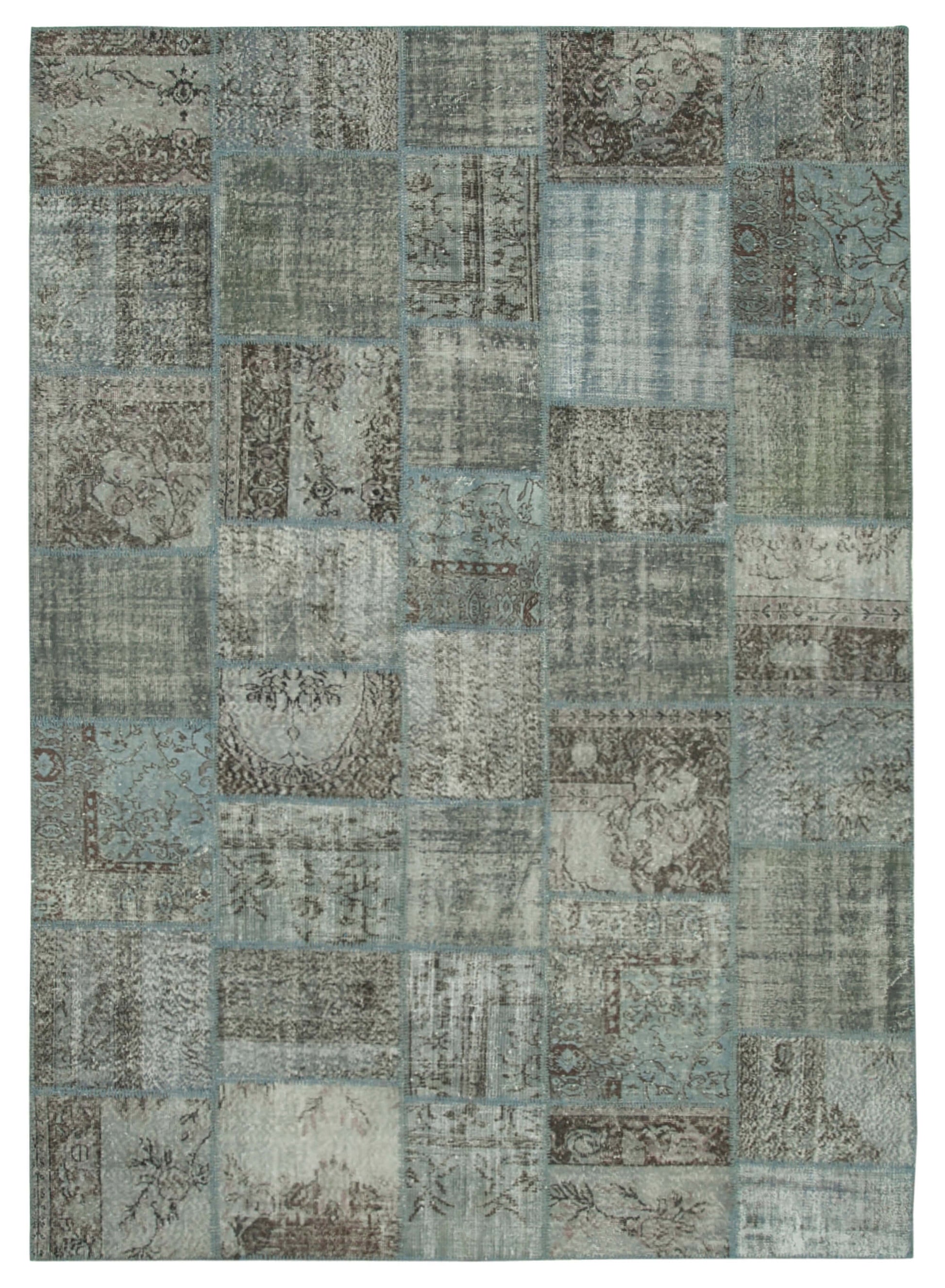 8x12 Grey Patchwork Rug- 28869