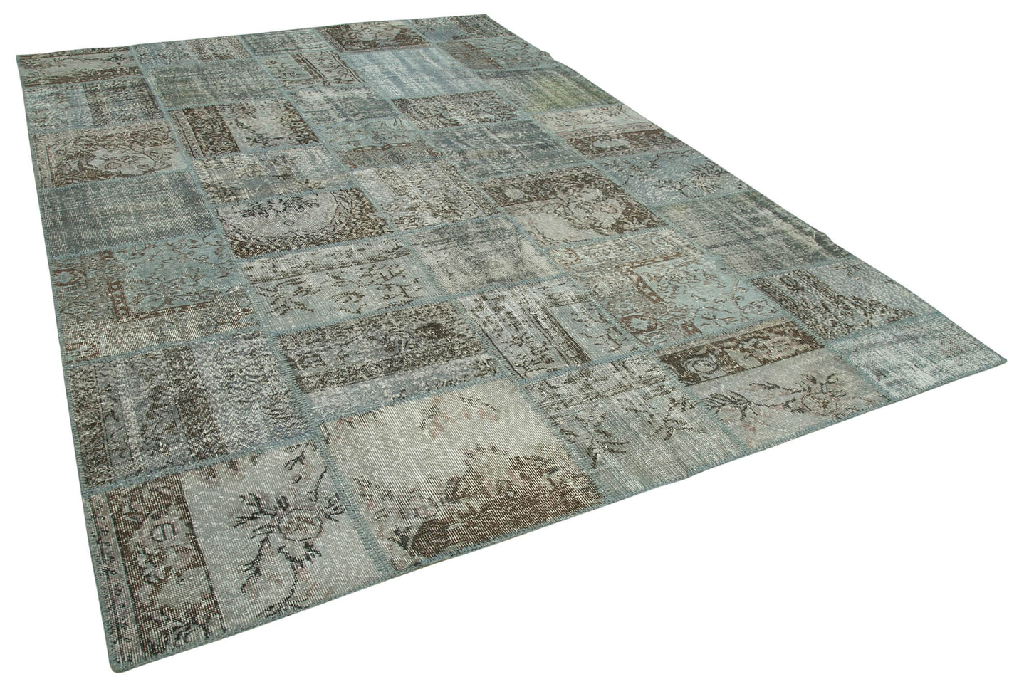 8x12 Grey Patchwork Rug- 28869