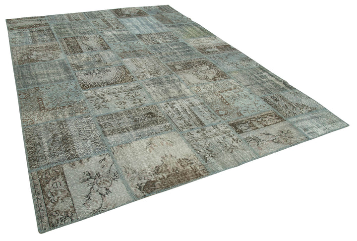 8x12 Grey Patchwork Rug- 28869
