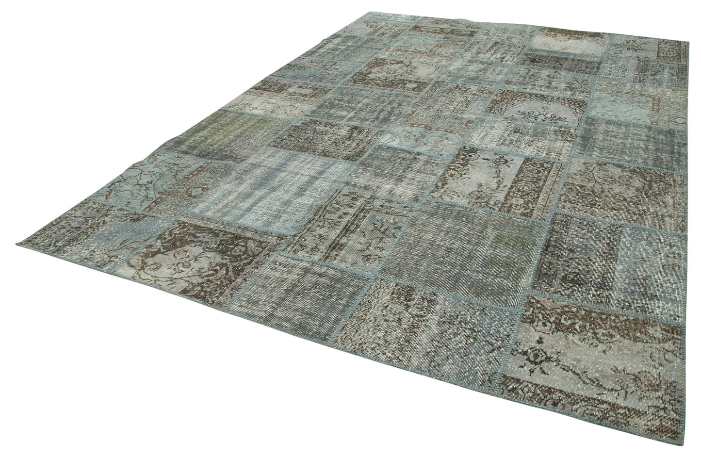 8x12 Grey Patchwork Rug- 28869