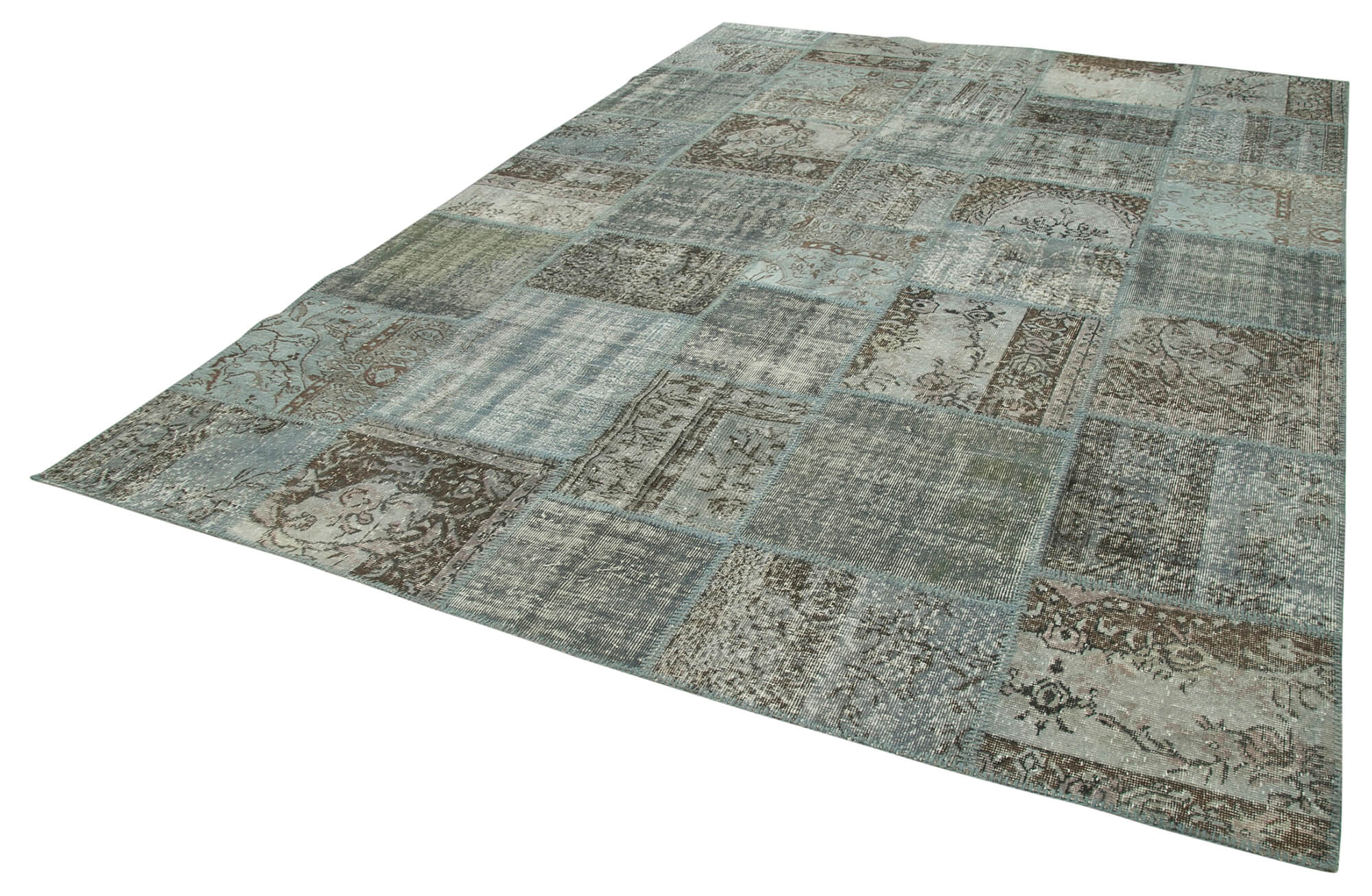 8x12 Grey Patchwork Rug- 28869