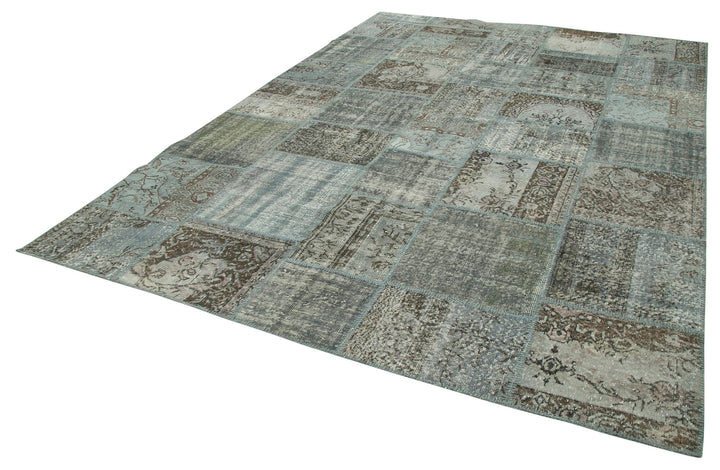 8x12 Grey Patchwork Rug- 28869
