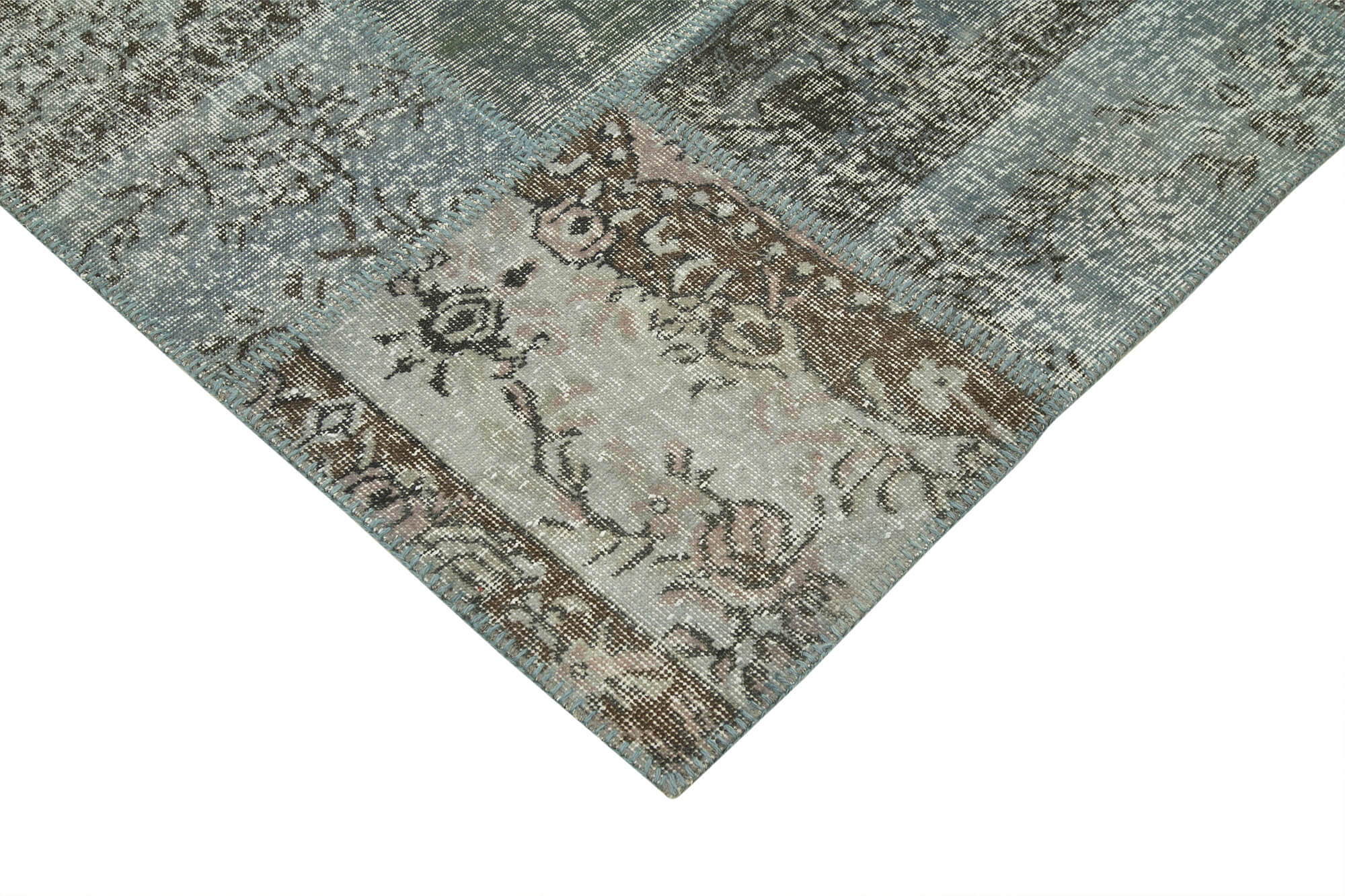 8x12 Grey Patchwork Rug- 28869