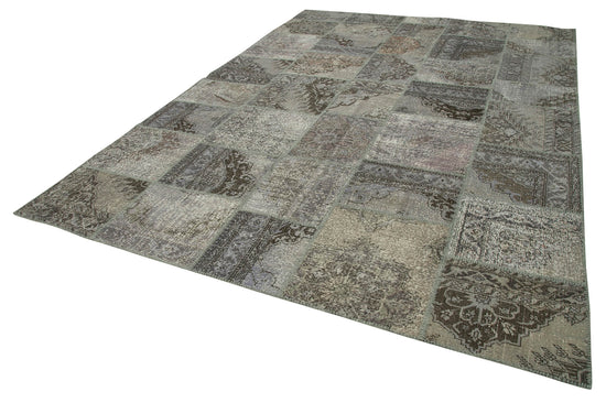 8x12 Grey Patchwork Rug- 28876