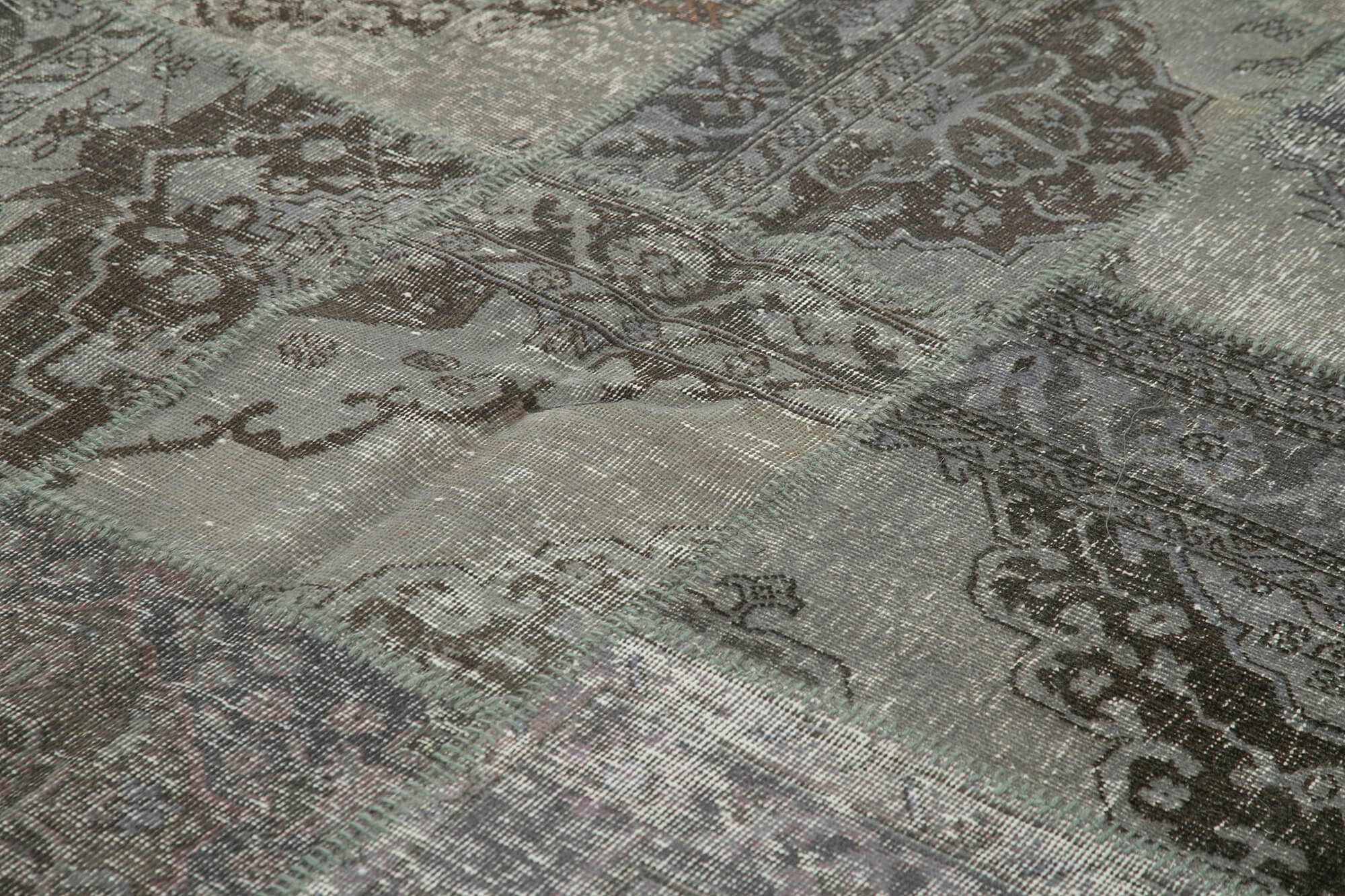 8x12 Grey Patchwork Rug- 28876