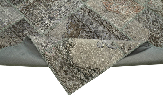 8x12 Grey Patchwork Rug- 28876