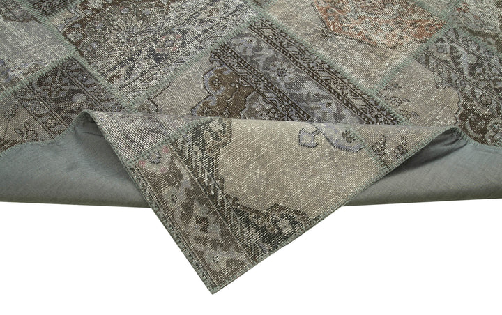 8x12 Grey Patchwork Rug- 28876