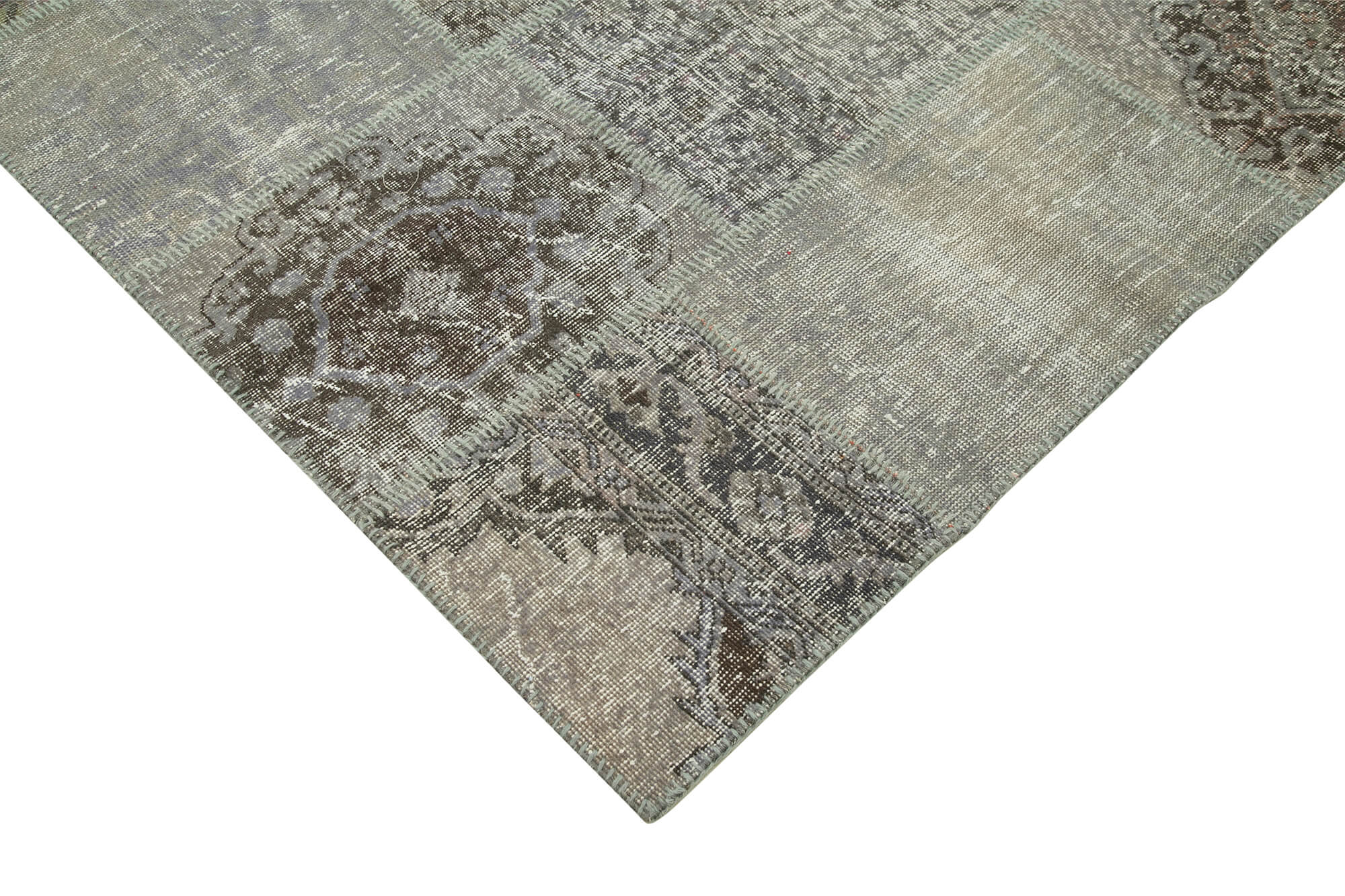8x12 Grey Patchwork Rug- 28879