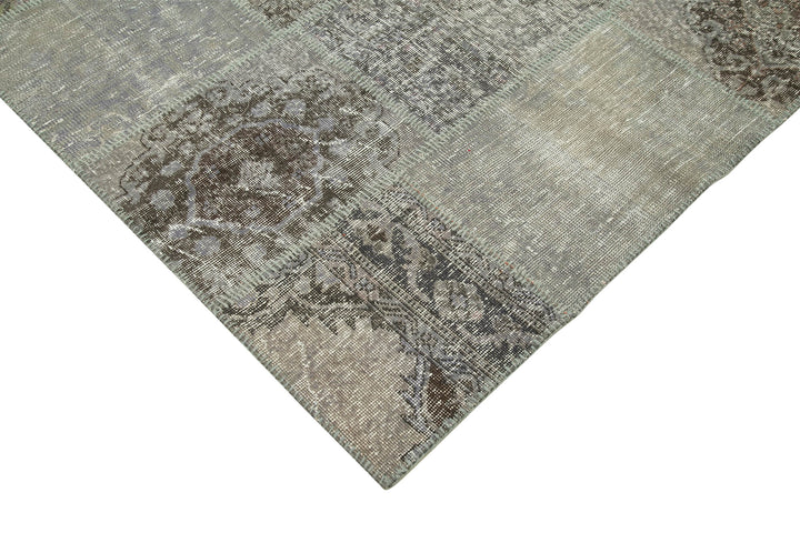 8x12 Grey Patchwork Rug- 28879