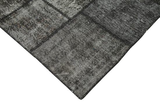 8x11 Black Patchwork Rug- 28880