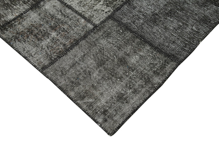 8x11 Black Patchwork Rug- 28880