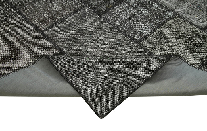 8x11 Black Patchwork Rug- 28880