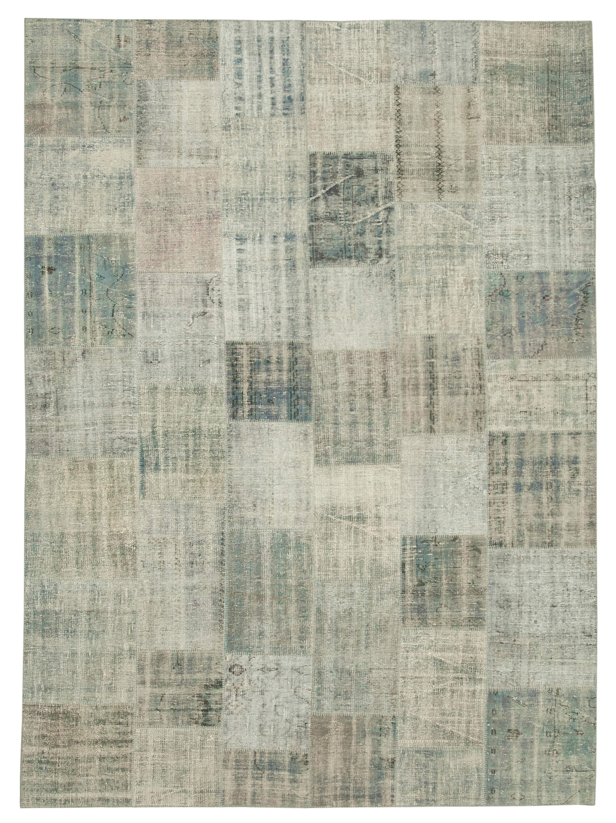 8x12 Blue Patchwork Rug- 28887