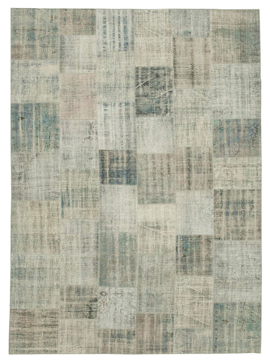 8x12 Blue Patchwork Rug- 28887