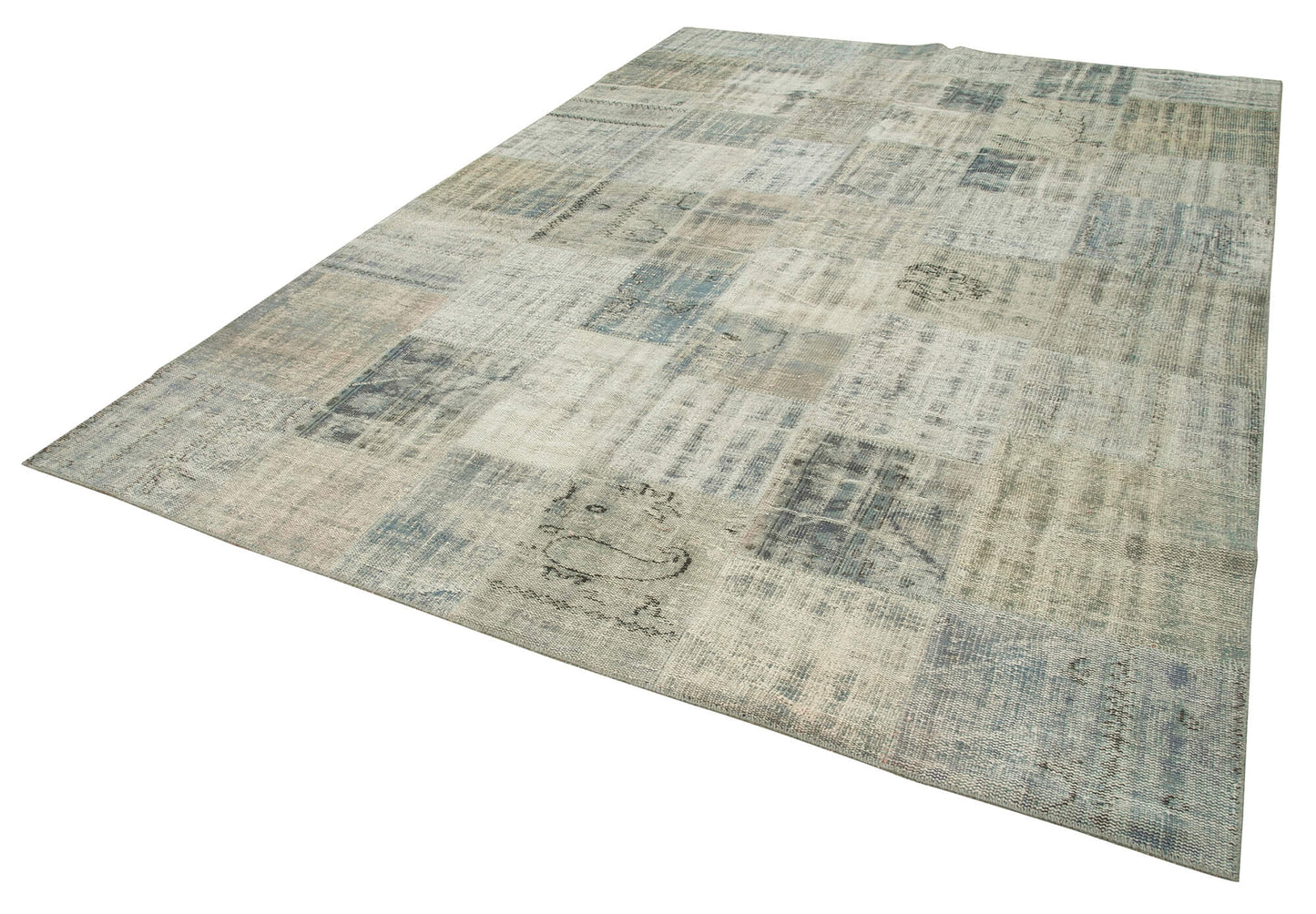 8x12 Blue Patchwork Rug- 28888