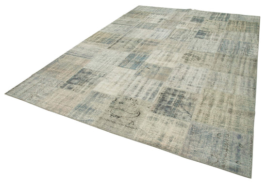 8x12 Blue Patchwork Rug- 28888