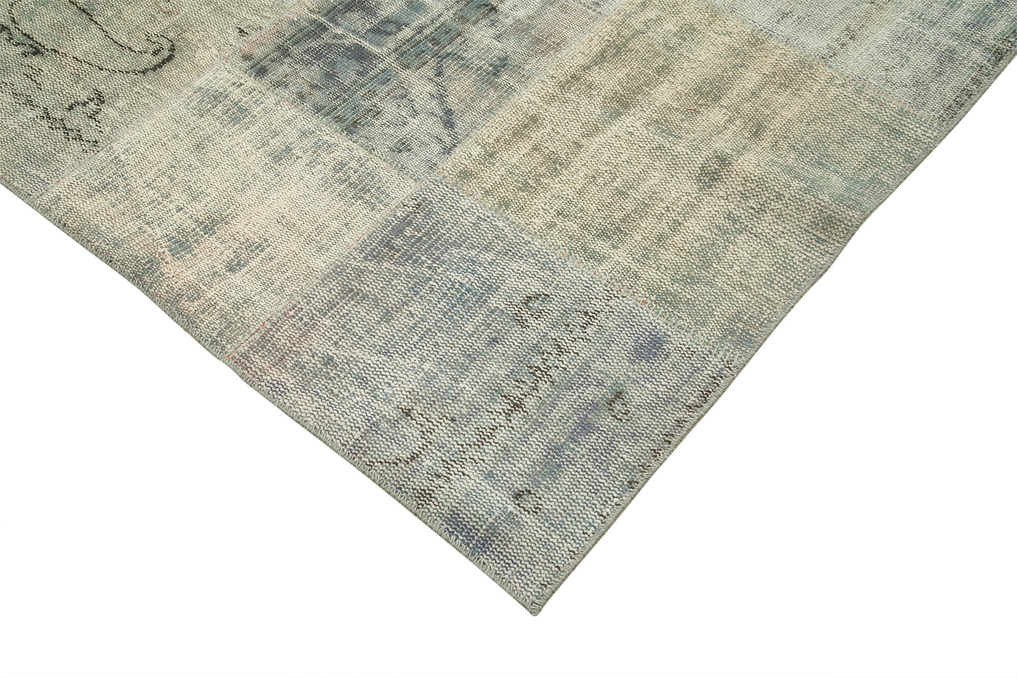 8x12 Blue Patchwork Rug- 28888