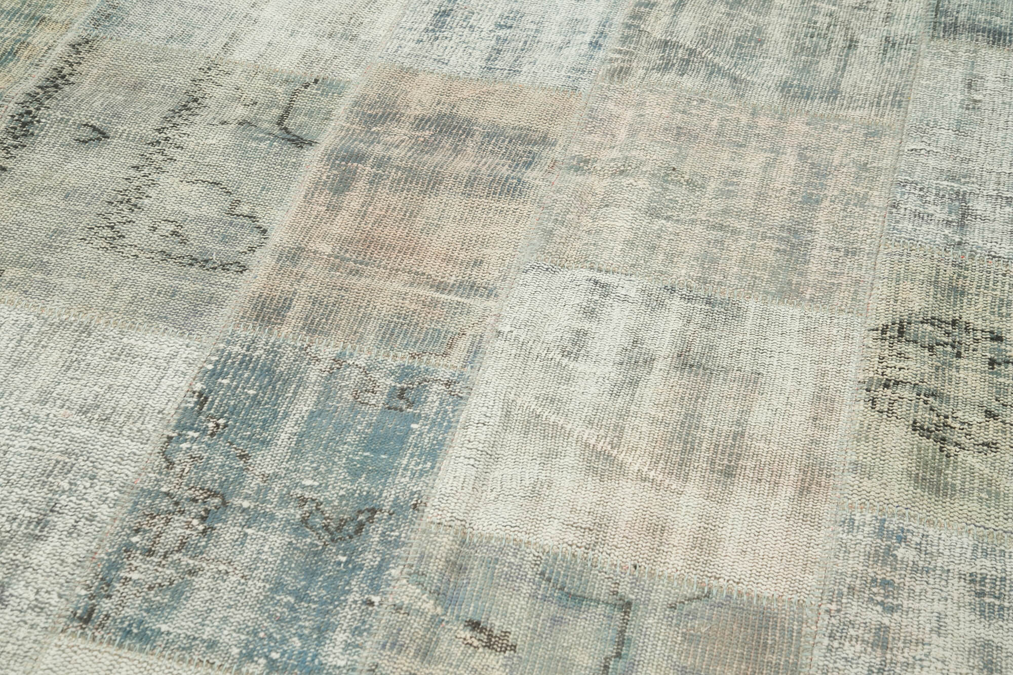 8x12 Blue Patchwork Rug- 28888
