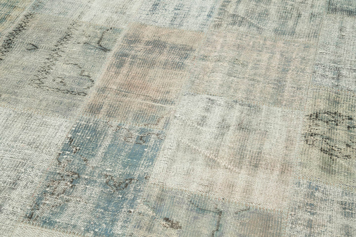 8x12 Blue Patchwork Rug- 28888