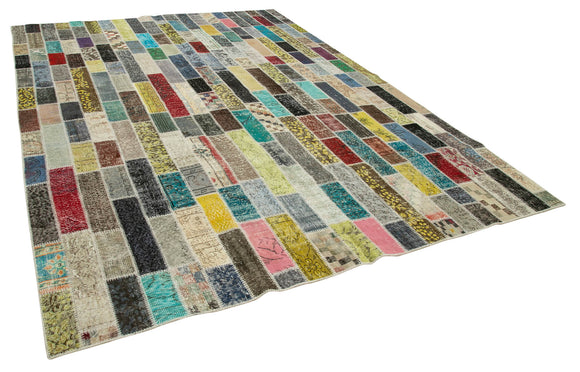 8x12 Multicolor Patchwork Rug- 28897