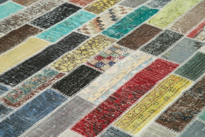 8x12 Multicolor Patchwork Rug- 28897