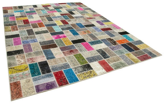 9x11 Multicolor Patchwork Rug- 28916