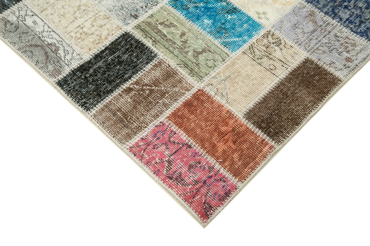9x11 Multicolor Patchwork Rug- 28916