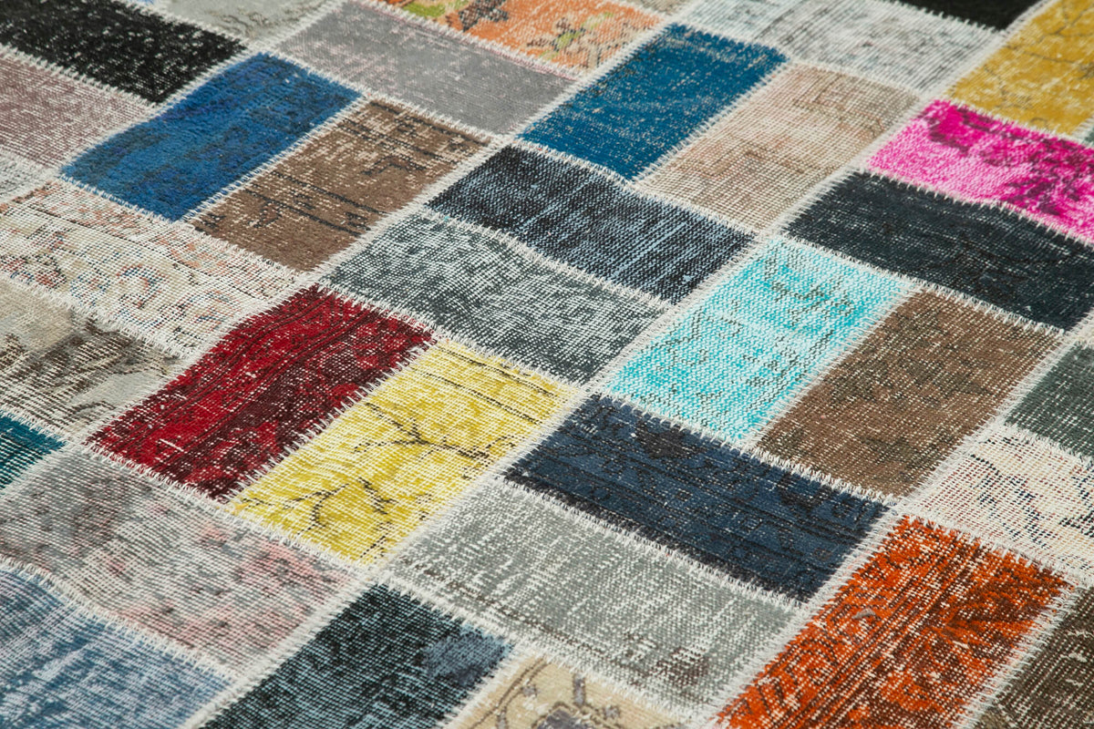 9x11 Multicolor Patchwork Rug- 28916