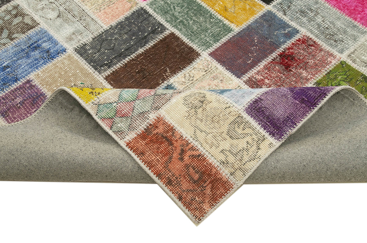9x11 Multicolor Patchwork Rug- 28916