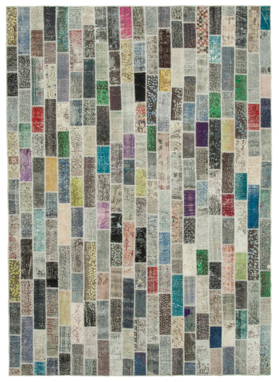 8x12 Multicolor Patchwork Rug- 28924