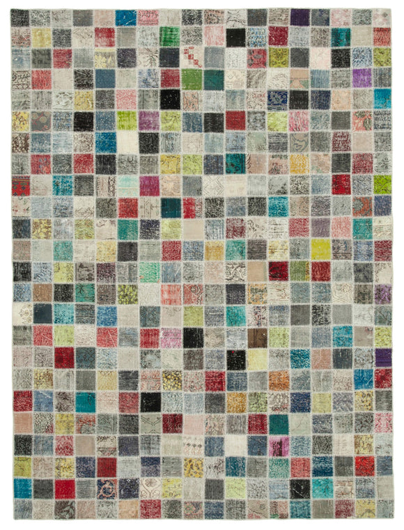 8x11 Multicolor Patchwork Rug- 28926