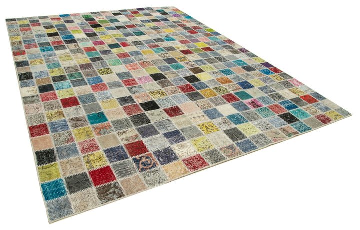 8x11 Multicolor Patchwork Rug- 28926
