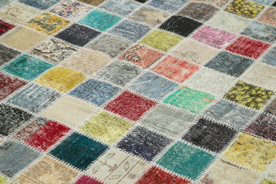 8x11 Multicolor Patchwork Rug- 28926
